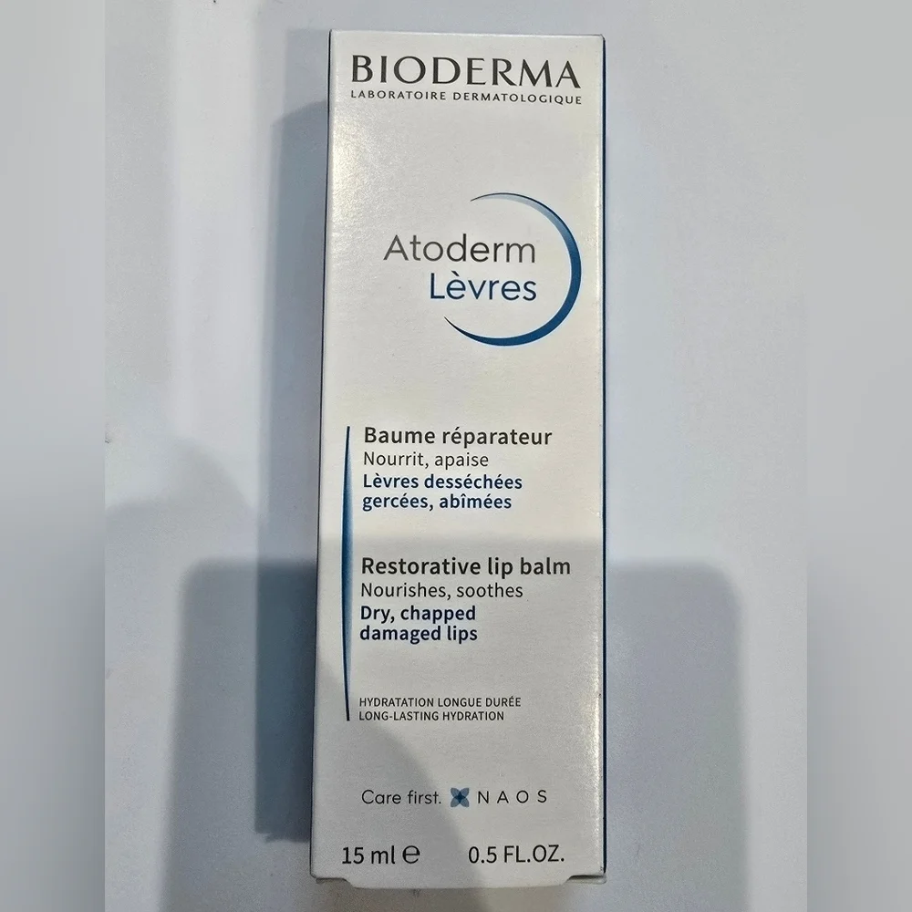 Bioderma Atoderm Restorative Lip Balm For damaged lips 0.5 oz NEW